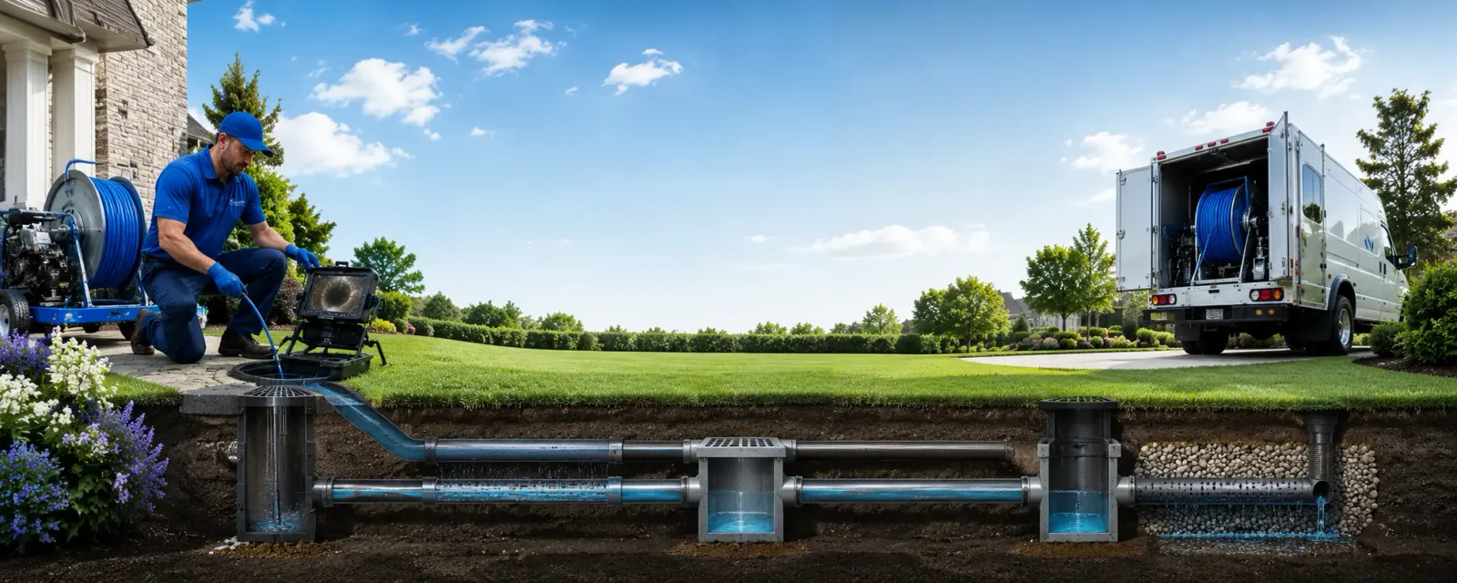 Outdoor drain cleaning information for Robbinston, ME